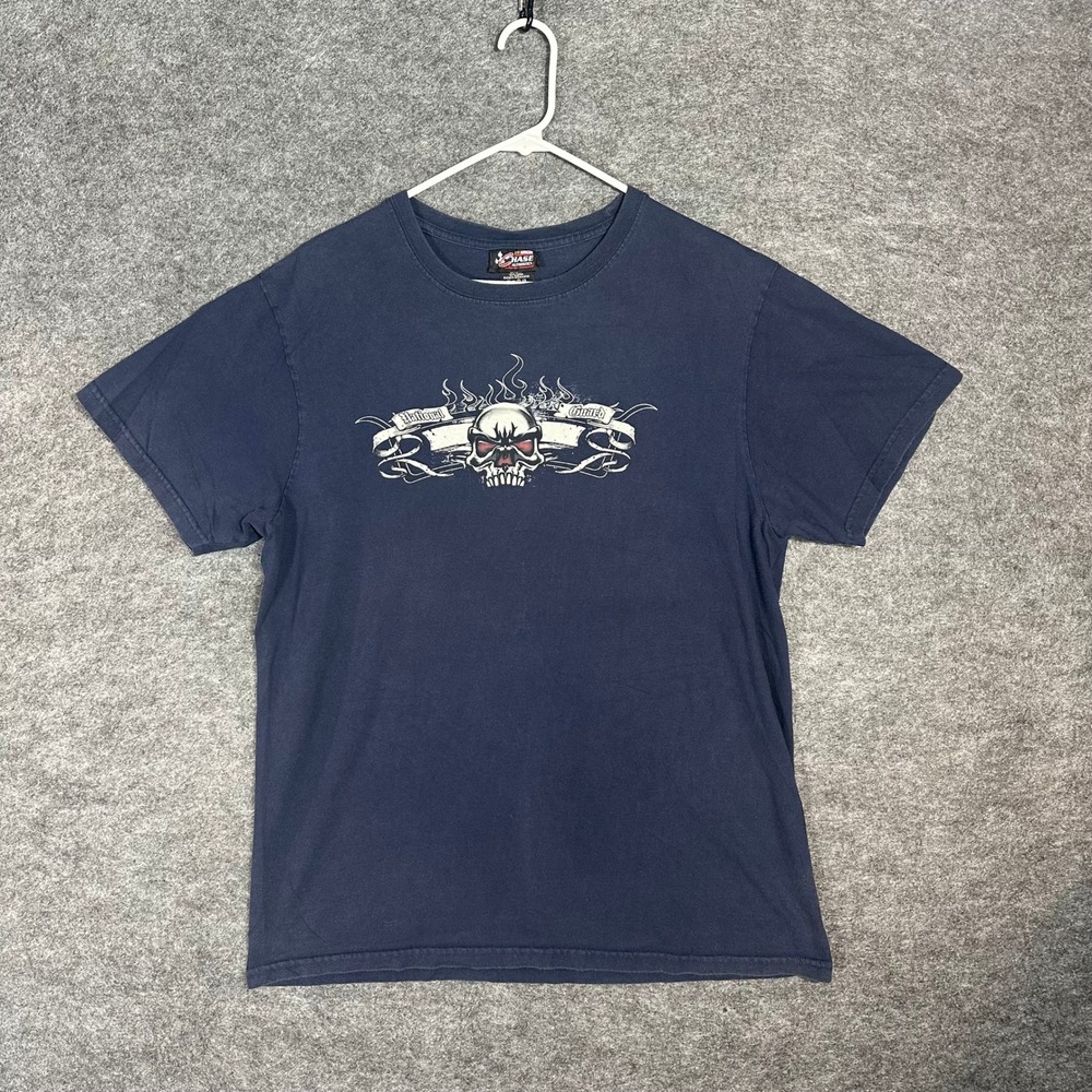 Y2K Chase Authentics‎ Dale Jr NASCAR Tank Top T Shirt Navy Blue Large